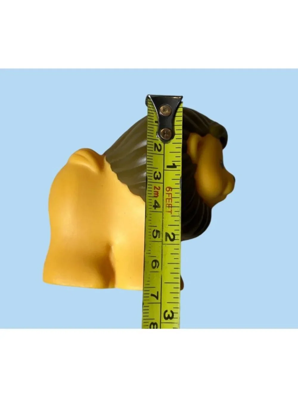 Fisher-Price Little People Lion Figure Yellow and Brown Plastic Toy Animal 2007